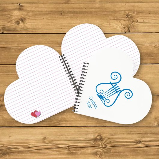 Carnet Lyre Bleue