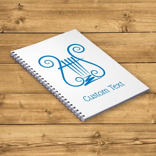 Carnet Lyre Bleue