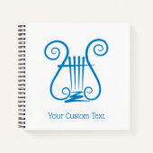 Carnet Lyre Bleue (Devant)