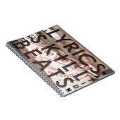 Carnet LYRICS COMPÉTENCE BATTRE hip hop (Côté Droit)