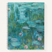 Carnet Lys à eau, Peinture à l'huile d'art, Claude Monet (Devant)