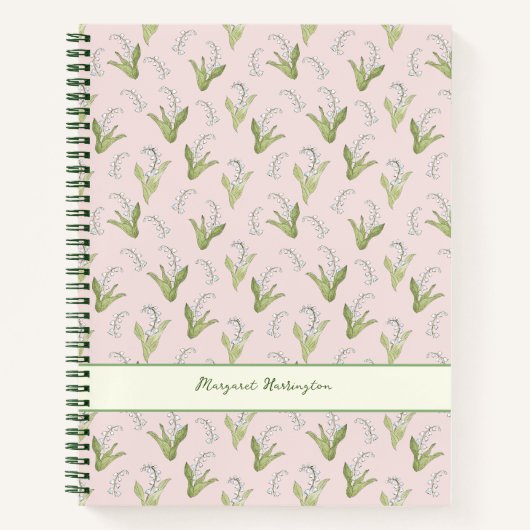 Carnet Lys à main de la Vallée Élégant rose-clair (Devant)