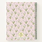 Carnet Lys à main de la Vallée Élégant rose-clair (Dos)