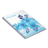 Carnet Lys Bleus Personnalisés (Côté Droit)