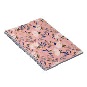 Carnet Lys crème Beige : Arrière - plan rose sans couleur (Côté Droit)