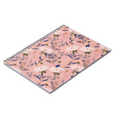 Carnet Lys crème Beige : Arrière - plan rose sans couleur (Côté gauche)