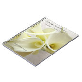 Carnet Lys de calla blanc du mémorial (Côté gauche)