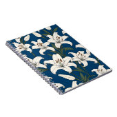 Carnet Lys de pâques blancs motif (Côté Droit)
