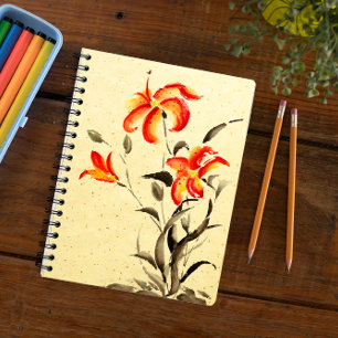 Carnet Lys de tigre - rouge