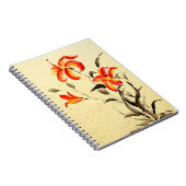 Carnet Lys de tigre - rouge (Côté Droit)