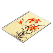 Carnet Lys de tigre - rouge (Côté gauche)