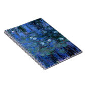 Carnet Lys d'eau bleu Claude Monet (Côté Droit)