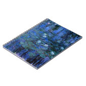 Carnet Lys d'eau bleu Claude Monet (Côté gauche)
