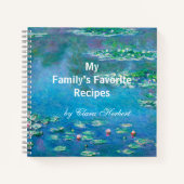Carnet Lys d'eau, Recettes Claude Monet (Devant)