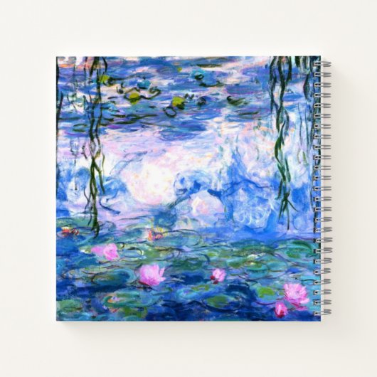 Carnet Lys d'eau rose Monet  (Dos)