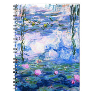 Carnet Lys d'eau rose Monet 