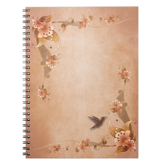 Carnet Lys Vintages beiges (Devant)