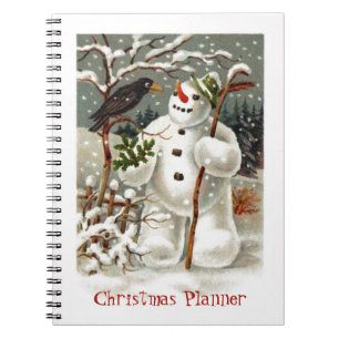 Carnet M. Bonhomme de neige et M. Corbeau