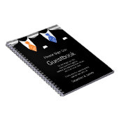 Carnet M. et M. Suit et Cravate Guestbook (Orange / Blue) (Côté Droit)