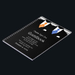 Carnet M. et M. Suit et Cravate Guestbook (Orange / Blue)<br><div class="desc">M. et M. viennent de se marier .. Costume et Cravate (orange et bleu) Mariage gay Livre d'or / carnet personnalisé .. deux hommes en costumes et cravates .. présenté sur un élégant et macho gris et blanc rayé arrière - plan avec détails noirs .. parfait personnalisé accessoires de jour...</div>
