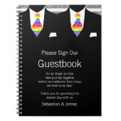 Carnet M. et M. Suit et Rainbow Cravate Guestbook (Devant)
