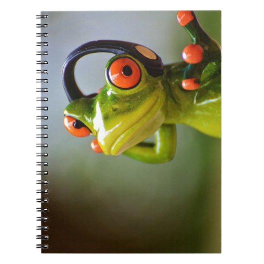 Carnet M. Frog avec casque (Devant)
