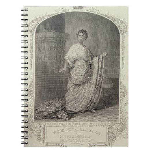 Carnet M.H. Marston comme Marc Antony, scène 2 de la Loi (Devant)