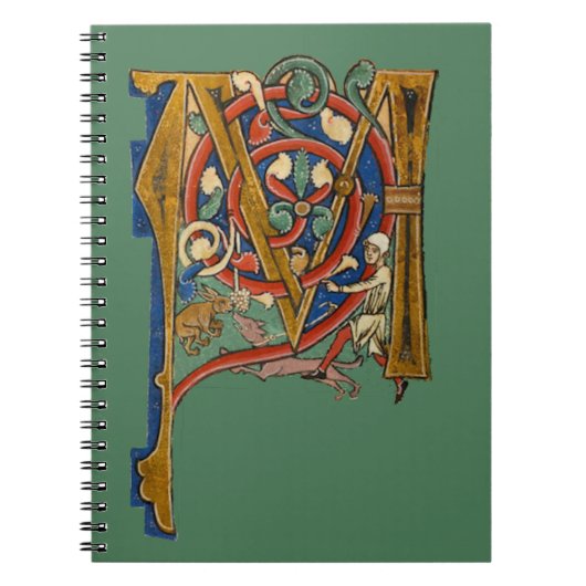 Carnet M initial éclairé (Devant)