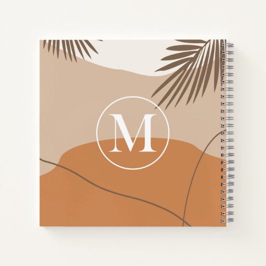 Carnet M - Lettre monographie initiale M Conception abstr (Dos)