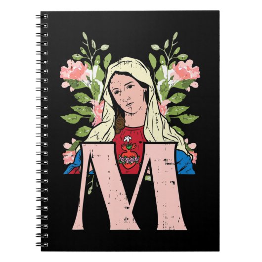 Carnet M Marie Vierge Sacré Coeur Jésus Catholi religieux (Devant)