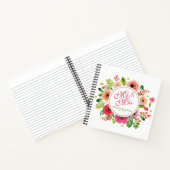 Carnet M. & Mme Floral Watercolor Mariage Guestbook (Intérieur)