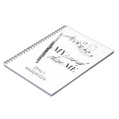 Carnet Ma baguette M'a choisi Flûte Noir & Blanc Citation (Côté gauche)