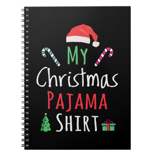 Carnet Ma chemise en pyjama de Noël (Devant)