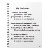 Carnet Ma confession (Devant)