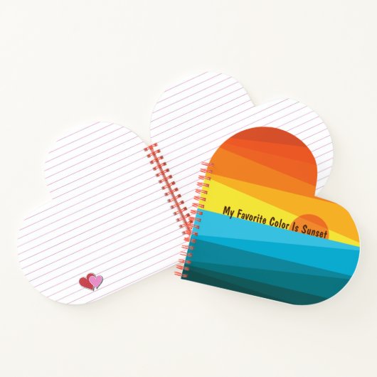 Carnet Ma Couleur Préférée Est Coucher De Soleil (Intérieur)