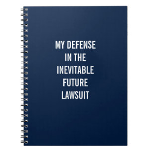Carnet Ma Défense Dans L'Inévitable Avenir Procès