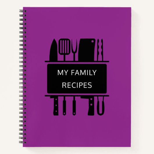 Carnet Ma famille Recettes Cuisine de cuisson préférée Re (Devant)