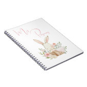 Carnet Ma Grossesse Lapin Rose Script Photo (Côté Droit)