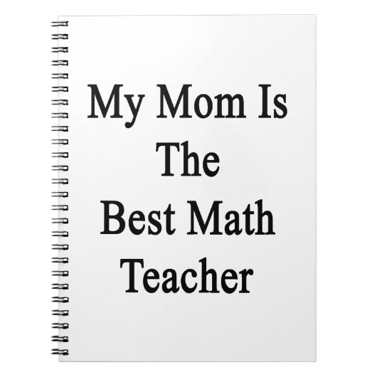 Carnet Ma maman est le meilleur professeur de maths (Devant)