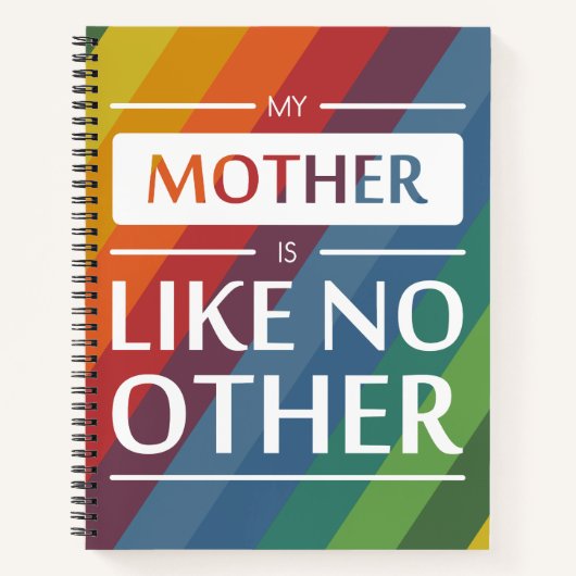 Carnet Ma mère n'est pas comme les autres (Devant)