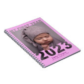 Carnet Ma première année 2023 Découpe moderne bébé photo (Côté Droit)