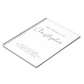 Carnet Ma Promesse Lui Vient Minimaliste Élégant Moderne (Côté gauche)