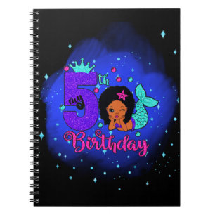 Carnet Ma Sirène d'anniversaire 5 ans