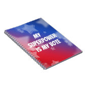 Carnet Ma superpuissance est mon vote (Côté Droit)