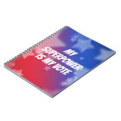 Carnet Ma superpuissance est mon vote (Côté gauche)