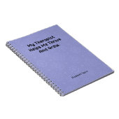Carnet Ma Thérapeute M'aide à Prospérer et à Grandir Conc (Côté Droit)