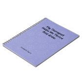 Carnet Ma Thérapeute M'aide à Prospérer et à Grandir Conc (Côté gauche)