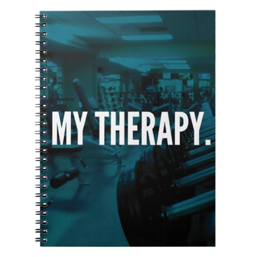 Carnet MA THÉRAPIE - Exercice de musculation Motivation (Devant)