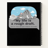 Carnet Ma vie est un brouillon : Comique de l'écrivain (Dos)