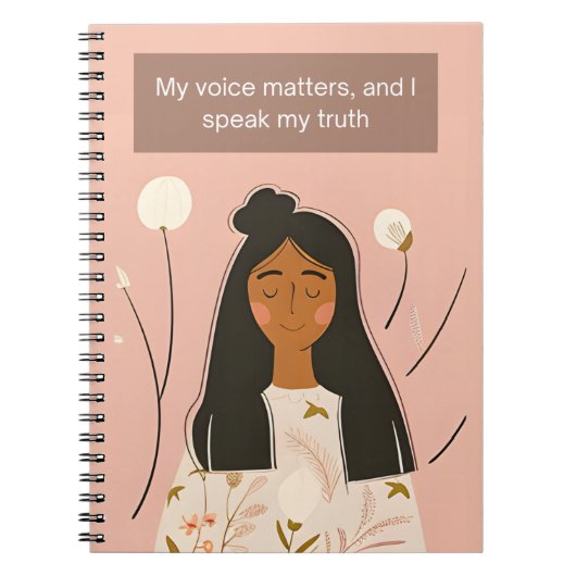 Carnet Ma voix compte et je parle ma vérité (Devant)
